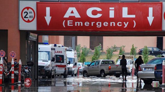 Acil servise öfkeli eş baskını