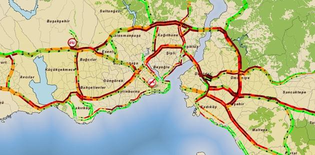 Saat 18.35 itibariyle İstanbul trafiği