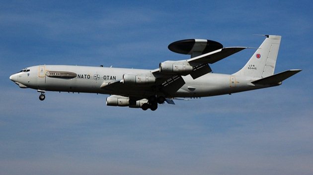 NATO AWACS uçağı Türk hava sahasında